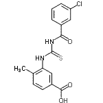 CAS#: 462096-67-9， 3-{[(3-Chlorobenzoyl)Carbamothioyl]Amino}-4-Methylbenzoic Acid