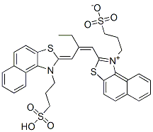CAS#: 4622-66-6， 1-(3-Sulfopropyl)-2-(2-((1-(3-sulfopropyl)naphtho(1,2-d)thiazol-2(1H)-ylidene)methyl)-1-butenyl)naphtho(1,2-d)thiazolium, hydroxide, inner salt