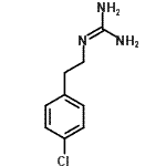 结构式 CAS# 46234-79-1, 1-[2-(4-氯苯基)乙基]胍