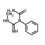 CAS#: 46253-80-9， 1-(N-Methylcarbamimidoyl)-1-Phenylthiourea