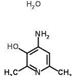 CAS 登录号：462601-25-8， 4-氨基-2,6-二甲基-3-吡啶醇水合物(1:1)