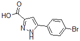 structure of CAS# 46413-66-5, 5-(4-Bromophenyl)-1H-Pyrazole-3-Carboxylic acid;3-(4-BROMOPHENYL)-1H-PYRAZOLE-5-CARBOXYLIC ACID;3-(4-BROMOPHENYL)-1H-PYRAZOLE-5-CARBOXY&