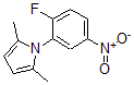 structure of CAS# 465514-85-6, 1-(2-Fluoro-5-Nitrophenyl)-2,5-Dimethyl-1H-Pyrrole;0131011-(2-Fluoro-5-Nitrophenyl)-2,5-Dimethyl-1H-Pyrrole;1-(2-Fluoro-5-Nitrophenyl)-2,5-Dimethyl-1H-Pyrrole, 95%+;3-(2,5-Dimethyl-1H-Pyrrol-1-Yl)-4-Fluoronitrobenzene