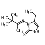 CAS#: 466647-00-7， 4-[(E)-(3,3-Dimethyl-2-Butanylidene)Amino]-5-Ethyl-2,4-Dihydro-3H-1,2,4-Triazole-3-Thione