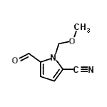 CAS 登录号：466686-72-6， 5-甲酰基-1-(甲氧基甲基)-1H-吡咯-2-甲腈