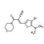 CAS#: 469906-86-3， (2E)-3-[4-Bromo-5-(Dimethylamino)-2-Furyl]-2-(4-Morpholinylcarbonyl)Acrylonitrile