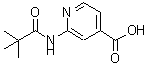 structure of CAS# 470463-34-4, 2-(2,2-Dimethyl-Propionylamino)-Isonicotinic Acid;2-(2,2-Dimethyl-Propionylamino)-Isonicotinic Acid