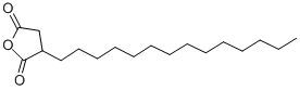 structure of CAS# 47165-57-1, n-Tetradecylsuccinic Anhydride;3-Tetradecyltetrahydrofuran-2,5-Dione;3-Myristyltetrahydrofuran-2,5-Quinone;Nsc79893