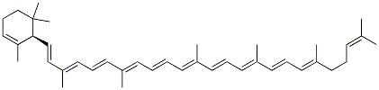 CAS#: 472-92-4， 3,7,12,16,20,24-Hexamethyl-1-[(1R)-2,6,6-Trimethyl-1-Cyclohex-2-Enyl]Pentacosa-1,3,5,7,9,11,13,15,17,19,23-Undecaene