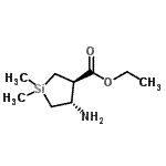 CAS#: 472966-15-7， Ethyl (3R,4S)-4-Amino-1,1-Dimethyl-3-Silolanecarboxylate