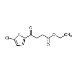 structure of CAS# 473694-31-4, Ethyl 4-(5-Chloro-2-Thienyl)-4-Oxobutanoate;Ethyl 4-(5-Chloro-2-thienyl)-4-oxobutanoate