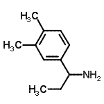 structure of CAS# 473732-70-6, 1-(3,4-Dimethylphenyl)-1-Propanamine;1-(3,4-dimethylphenyl)-1-propanamine;1-(3,4-dimethylphenyl)propylamine;1-(3,4-Dimethyl-phenyl)-propylamine