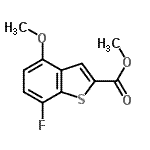 CAS#: 476199-02-7， Methyl 7-Fluoro-4-Methoxy-1-Benzothiophene-2-Carboxylate
