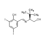 CAS#: 477339-39-2， 2-[(E)-{[(2S)-1-Hydroxy-3,3-Dimethyl-2-Butanyl]Imino}Methyl]-4,6-Diiodophenol