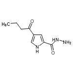 结构式 CAS# 477848-80-9, 4-丁酰基-1H-吡咯-2-甲酰肼