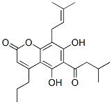 CAS#: 478-67-1， 4-Propyl-5,7-Dihydroxy-6-(3-Methylbutanoyl)-8-(3-Methyl-2-Butenyl)-2H-1-Benzopyran-2-One