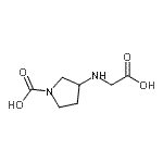 CAS#: 478272-62-7， 3-[(Carboxymethyl)Amino]-1-Pyrrolidinecarboxylic Acid