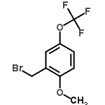 结构式 CAS# 478484-53-6, 2-(溴甲基)-1-甲氧基-4-(三氟甲氧基)苯