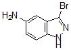 structure of CAS# 478837-59-1, 3-Bromo-1H-Indazol-5-Amine;5-AMINO-3-BROMO (1H)INDAZOLE;1H-Indazol-5-Amine, 3-Bromo-;3-Bromo-1H-Indazol-5-Amine