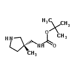 CAS#: 479091-25-3， 2-Methyl-2-Propanyl {[(3R)-3-Methyl-3-Pyrrolidinyl]Methyl}Carbamate