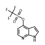 结构式 CAS# 479552-94-8, 1H-吡咯并[2,3-b]吡啶-4-基三氟甲烷磺酸酯