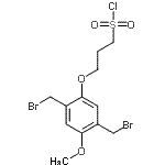 CAS#: 480439-40-5， 3-[2,5-Bis(Bromomethyl)-4-Methoxyphenoxy]-1-Propanesulfonyl Chloride