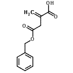 structure of CAS# 48162-88-5, 4-(Benzyloxy)-2-Methylene-4-Oxobutanoic Acid;2-[2-(Benzyloxy)-2-oxoethyl]acrylic acid;2-{[benzyloxycarbonyl]methyl}prop-2-enoic acid;4-(benzyloxy)-2-methylene-4-oxobutanoic acid