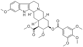 CAS 登录号：482-85-9， (-)-异利血平