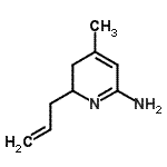 CAS#: 483358-12-9， 6-Allyl-4-Methyl-5,6-Dihydro-2-Pyridinamine