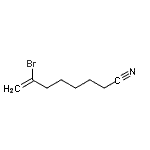 structure of CAS# 485320-19-2, 7-Bromo-7-Octenenitrile;7-bromo-7-octenenitrile;7-Bromooct-7-enenitrile;7-Bromooct-7-enenitrile 97%