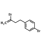 structure of CAS# 485320-34-1, 1-Bromo-4-(3-Bromo-3-Buten-1-Yl)Benzene;2-bromo-4-(4-bromophenyl)-1-butene;2-Bromo-4-(4-bromophenyl)but-1-ene;4-(3-Bromobut-3-en-1-yl)bromobenzene