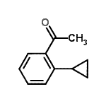 结构式 CAS# 485402-63-9, 1-(2-环丙基苯基)乙酮