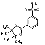 structure of CAS# 486422-08-6, 3-(4,4,5,5-Tetramethyl-1,3,2-Dioxaborolan-2-Yl)Benzenesulfonamide;3-Boronobenzenesulfonamide pinacol ester;Benzenesulfonamide-3-boronic acid pinacol ester;MFCD07781217