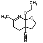 CAS#: 486430-19-7， 7A-Ethoxy-6-Methyl-2,3,5,7A-Tetrahydrofuro[2,3-b]Pyridine-3A(4H)-Carbonitrile