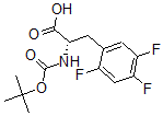 结构式 CAS# 486460-09-7, 叔丁氧羰基-D-2,4,5-三氟苯基丙氨酸