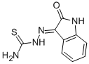 structure of CAS# 487-16-1, 2,3-Indoledione 3-Thiosemicarbazone;[(2-Oxo-3-Indolyl)Amino]Thiourea;[(2-Ketoindol-3-Yl)Amino]Thiourea;2,3-Indoledione 3-Thiosemicarbazone
