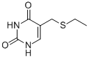 CAS 登录号：4874-41-3， 5-[(乙硫基)甲基]-2,4(1H,3H)-嘧啶二酮