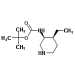 CAS#: 488728-06-9， 2-Methyl-2-Propanyl [(3S,4S)-4-Ethyl-3-Piperidinyl]Carbamate