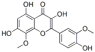 structure of CAS# 489-33-8, Limocitrin;3,5,7-Trihydroxy-2-(4-Hydroxy-3-Methoxy-Phenyl)-8-Methoxy-Chromen-4-One;3,5,7-Trihydroxy-2-(4-Hydroxy-3-Methoxyphenyl)-8-Methoxy-4-Chromenone;3,5,7-Trihydroxy-2-(4-Hydroxy-3-Methoxy-Phenyl)-8-Methoxy-Chromone