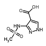 CAS#: 491610-68-5， 3-[(Methylsulfonyl)Amino]-1H-Pyrazole-4-Carboxylic Acid