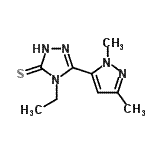 CAS#: 494747-28-3， 5-(1,3-Dimethyl-1H-Pyrazol-5-Yl)-4-Ethyl-2,4-Dihydro-3H-1,2,4-Triazole-3-Thione