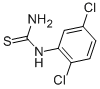 structure of CAS# 4949-85-3, 2,5-Dichlorophenylthiourea;Nci60_011914;2,5-Dichlorophenyl Thiourea;4-12-00-01254 (Beilstein Handbook Reference)