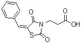 CAS#: 49545-19-9， 3-(5-Benzylidene-2,4-Dioxo-1,3-Thiazolidin-3-Yl)Propanoic Acid
