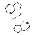 CAS#: 49596-06-7, 2,3-Dihydro-1H-Indene-1,2,3,3A,7A-Pentayl - Dimethylhafnium (2:1)