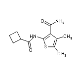 CAS#: 496017-78-8， 2-[(Cyclobutylcarbonyl)Amino]-4,5-Dimethyl-3-Thiophenecarboxamide