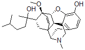 CAS 登录号：49685-90-7， 6,14-内-乙烯桥-7-(1-羟基-1,4-二甲基戊基)四氢东罂粟碱