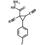 CAS#: 496916-32-6， 1,2-Dicyano-3-(4-Fluorophenyl)Cyclopropanecarbohydrazide