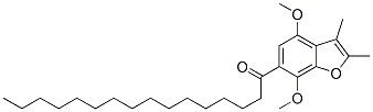 CAS#: 49710-86-3， 4,7-Dimethoxy-2,3-Dimethyl-6-Hexadecanoylbenzofuran