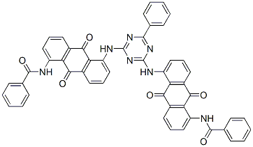CAS#: 49776-52-5， N,N'-[(6-Phenyl-1,3,5-Triazine-2,4-Diyl)Bis[Imino(9,10-Dihydro-9,10-Dioxoanthracene-5,1-Diyl)]]Bis(Benzamide)