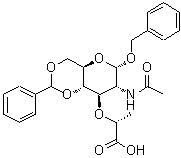 CAS#: 499104-69-7， Benzyl 2-Acetamido-4,6-O-Benzylidene-3-O-[(1R)-1-Carboxyethyl]-2-Deoxy-alpha-D-Glucopyranoside